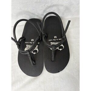 Tiddies Bare Naked Big Knockers Foam Rubber Flip Flop Sandals Unisex M Black